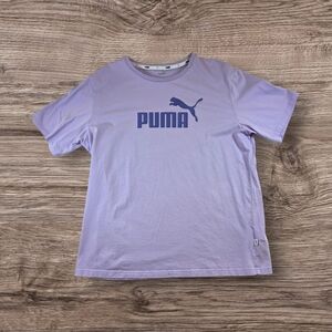 ⭐️Puma Purple Short Sleeve Tee Classic Athletic Design Size L